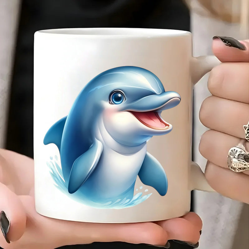 Tailorly White Ceramic 11 oz Mug - 3d smiling face