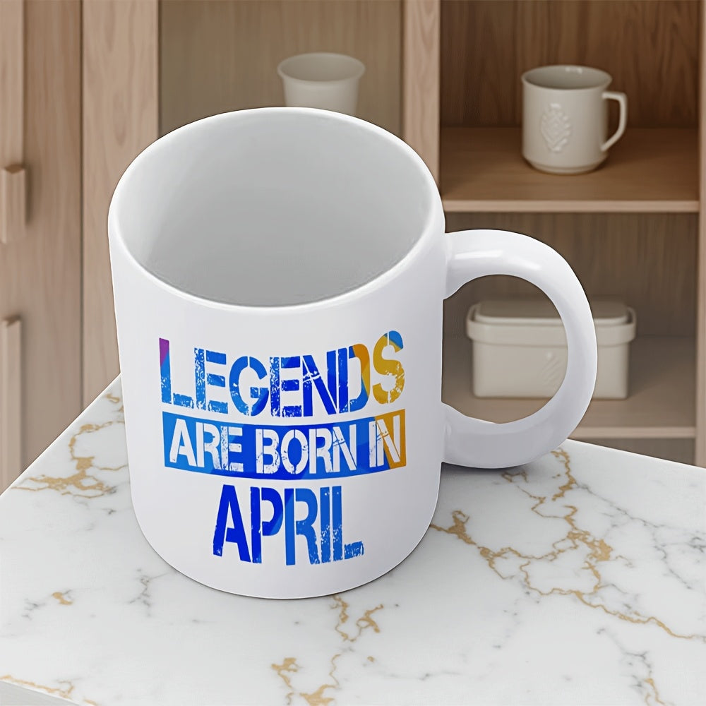 Tailorly White Ceramic 11 oz Mug - golfers birthdays funny april themed