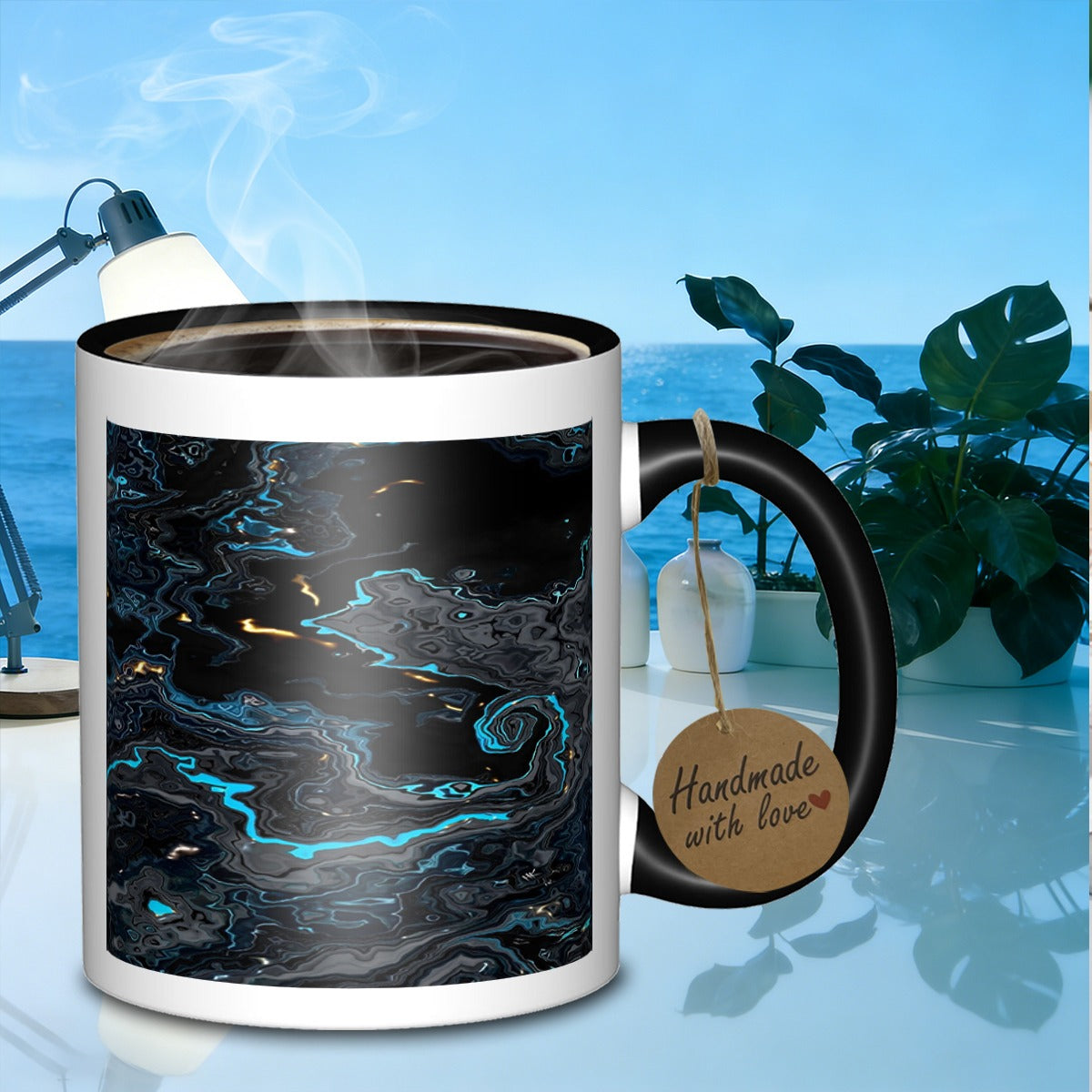 Tailorly Black Accent 11 oz Mug - fluid design