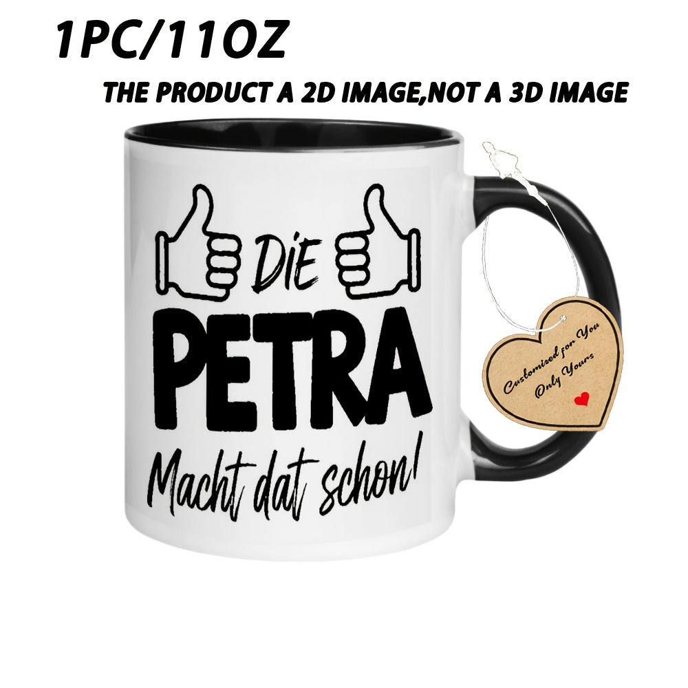 Tailorly Black Accent 11 oz Mug - Thumbs Up Emblem