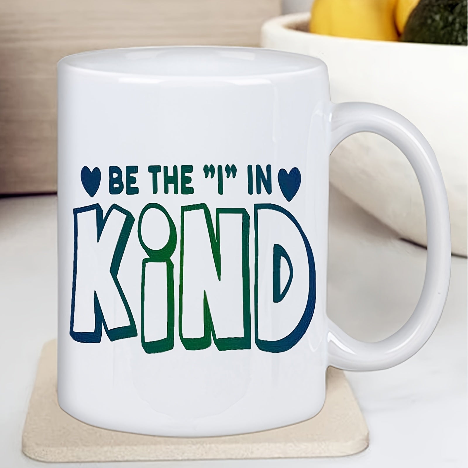 Tailorly White Ceramic 11 oz Mug - 1pc thoughtful present for couples1pcs thoughtful present for couplesbold and stylish ceramic mug spread kindness