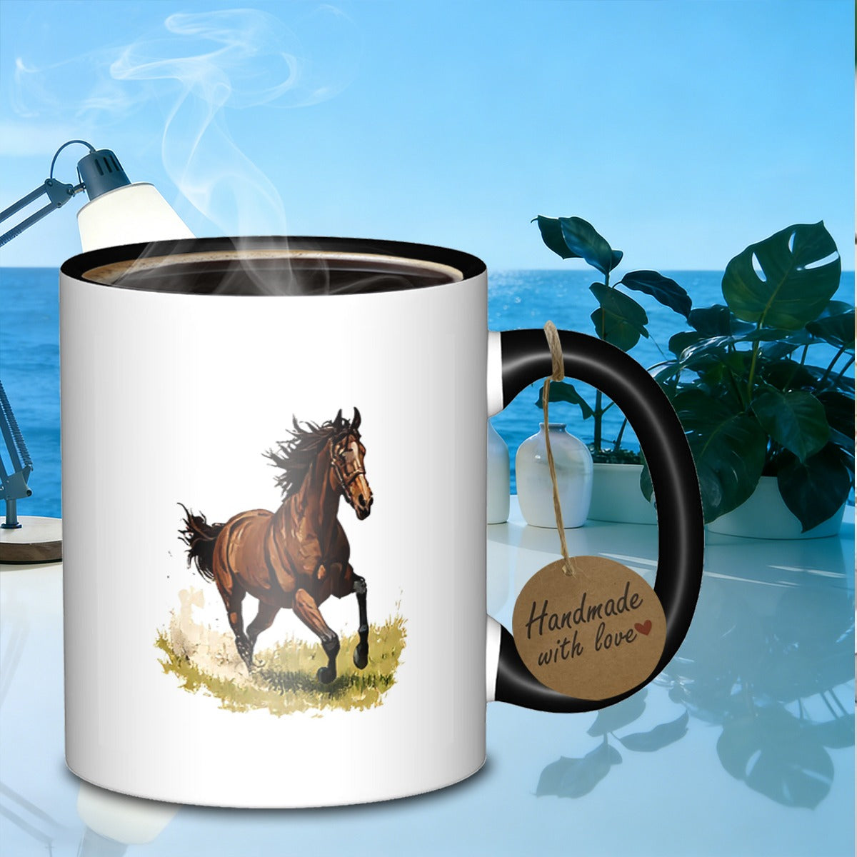 Tailorly Black Accent 11 oz Mug - heat resistant ceramic mug ideal for hand wash only break resistant reusable for travel_5cef540b8a424c049978b632461bf391