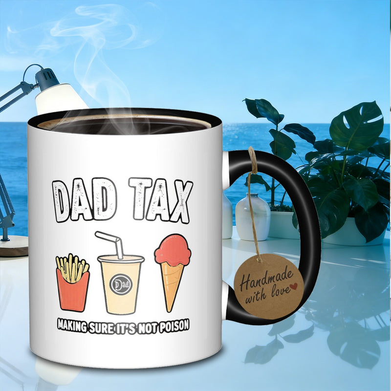 Tailorly Black Accent 11 oz Mug - food items
