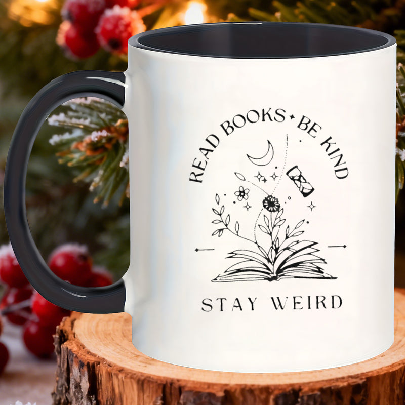 Tailorly Black Accent 11 oz Mug - be kind