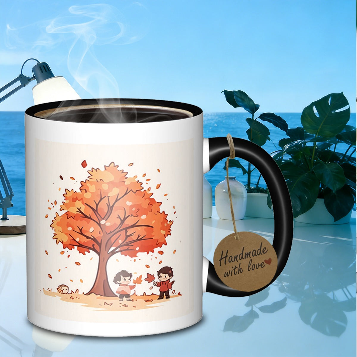 Tailorly Black Accent 11 oz Mug - playing scenes