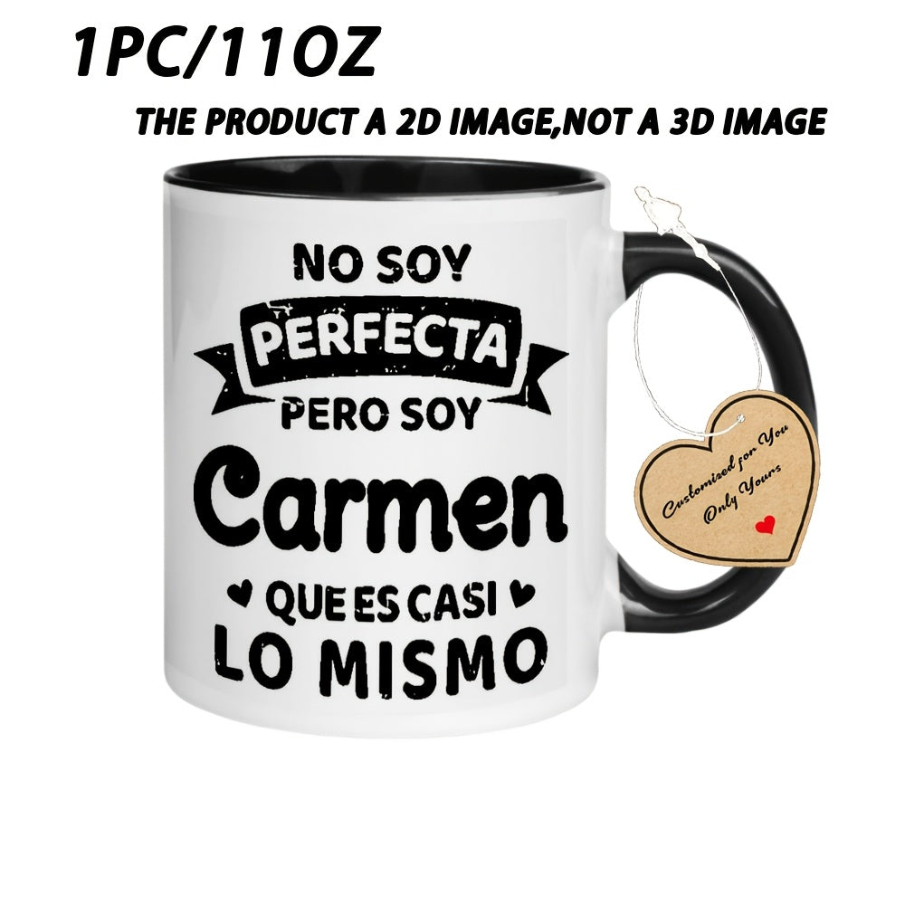 Tailorly Black Accent 11 oz Mug - Spanish-themed design
