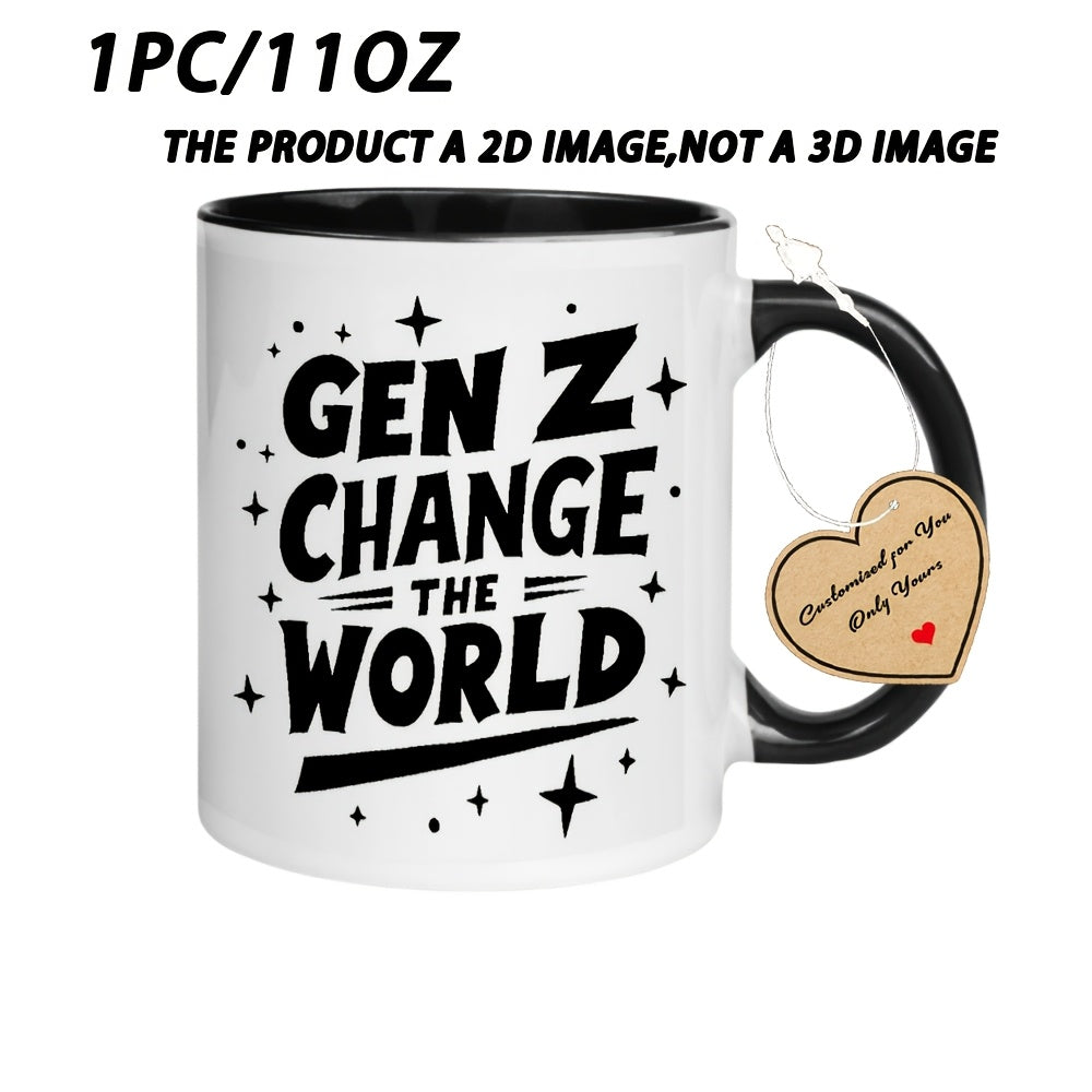 Tailorly Black Accent 11 oz Mug - 1pc Themed Mug with Rim & Suitable for Restaurant Business Use - 11 Ounce Capacity Modern for Tea Gifts for