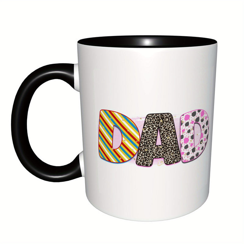 Tailorly Black Accent 11 oz Mug - 1pc home or golf humorous mug 11oz ceramic coffee cups dad water cups for senior citizens drinkware birthday