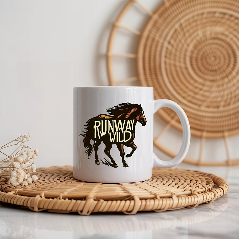 Tailorly White Ceramic 11 oz Mug - one ceramic cup suitable for daily use perfect as a christmas or birthday mug features that encourages you to