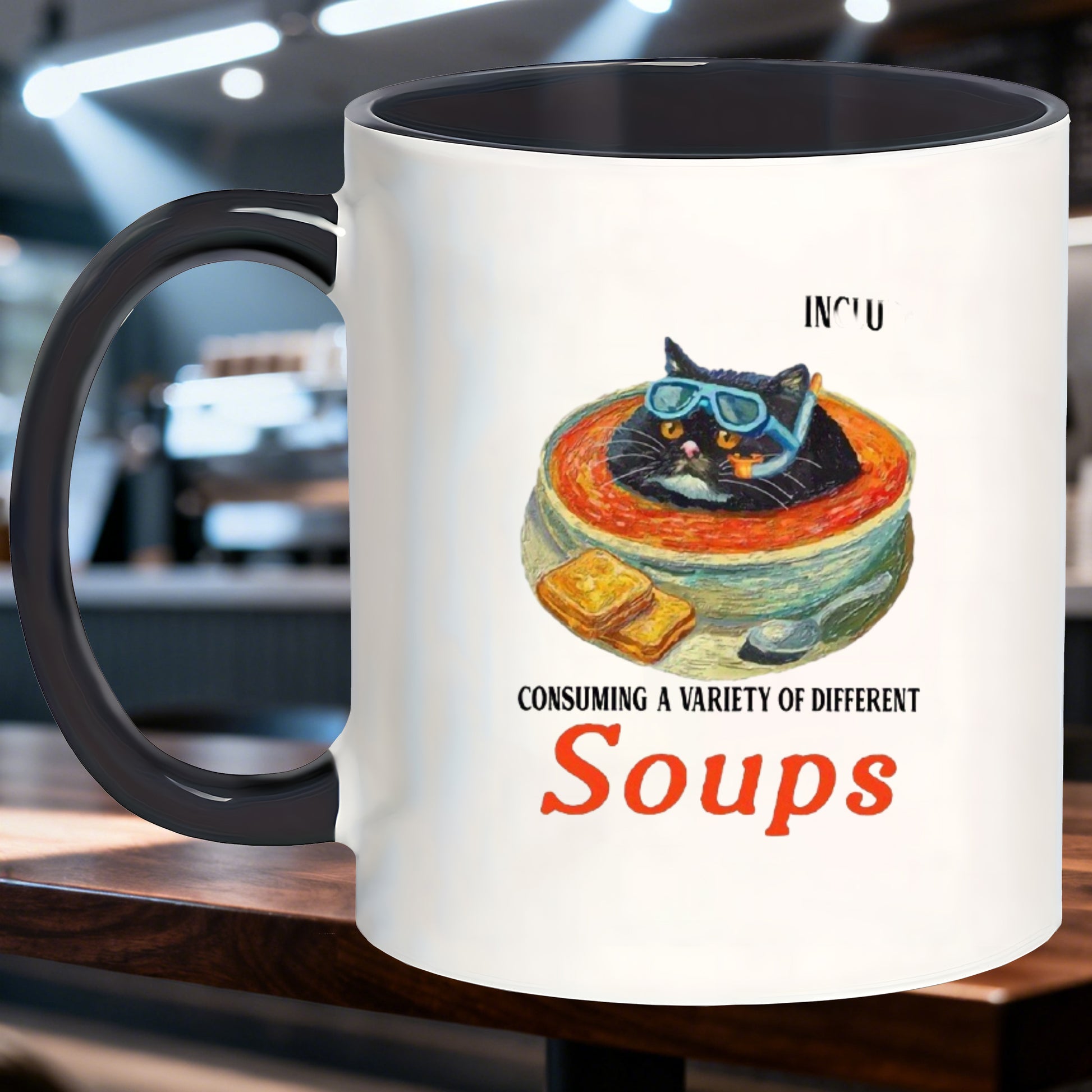 Tailorly Black Accent 11 oz Mug - funny year plan soup mug with lid novelty tea cup for women humorous birthday thank you gift suitable for christmas