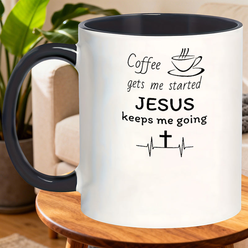 Tailorly Black Accent 11 oz Mug - me going mugs perfect gift for father husband boyfriend