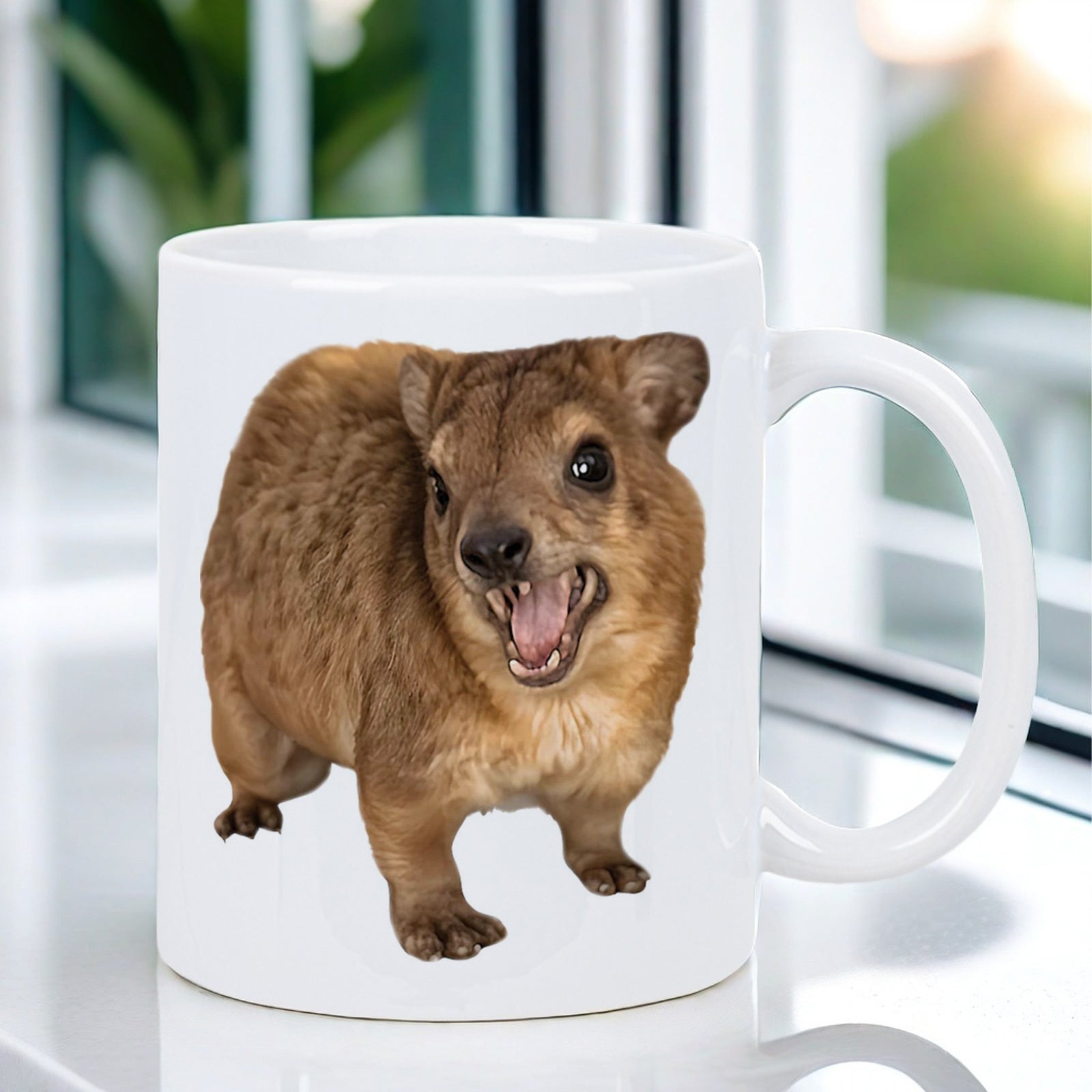 Tailorly White Ceramic 11 oz Mug - whimsy wildlife