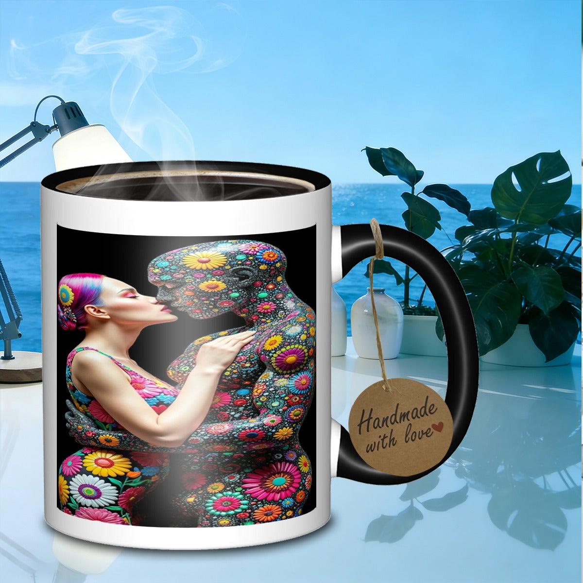 Tailorly Black Accent 11 oz Mug - book lovers text