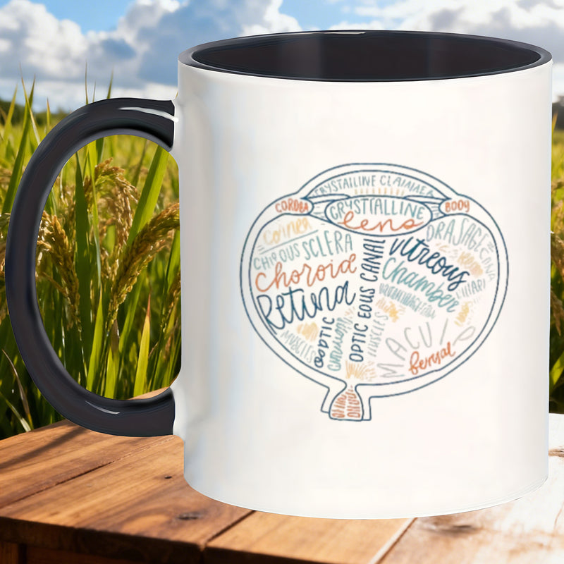 Tailorly Black Accent 11 oz Mug - humor text