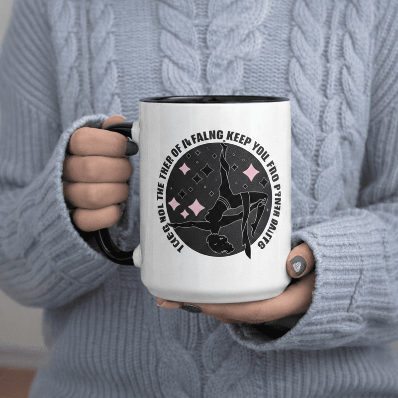 Tailorly Black Accent 11 oz Mug - Inspirational quote