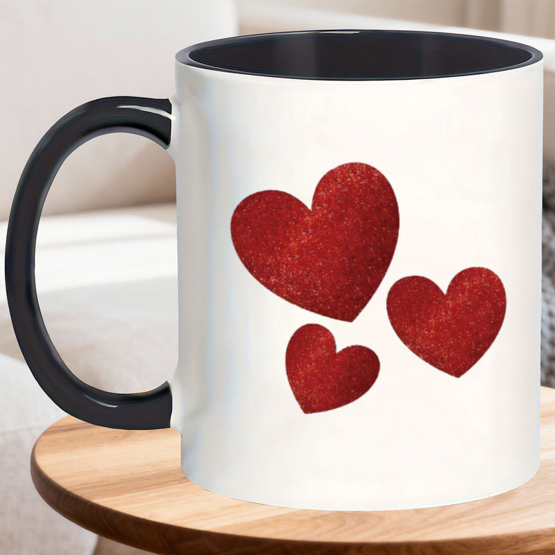 Tailorly Black Accent 11 oz Mug - mugs with three for drinks birthday celebrations at home or the office_497afe3bb70149858f9375ca37823df3
