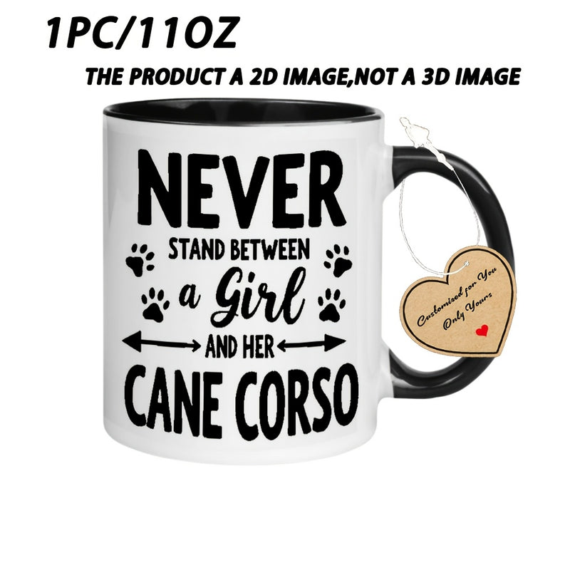 Tailorly Black Accent 11 oz Mug - 1pc Mug with - 11oz Ceramic Coffee Cup Suitable for Office Parties Weddings & Christmas Gifts - Ideal for