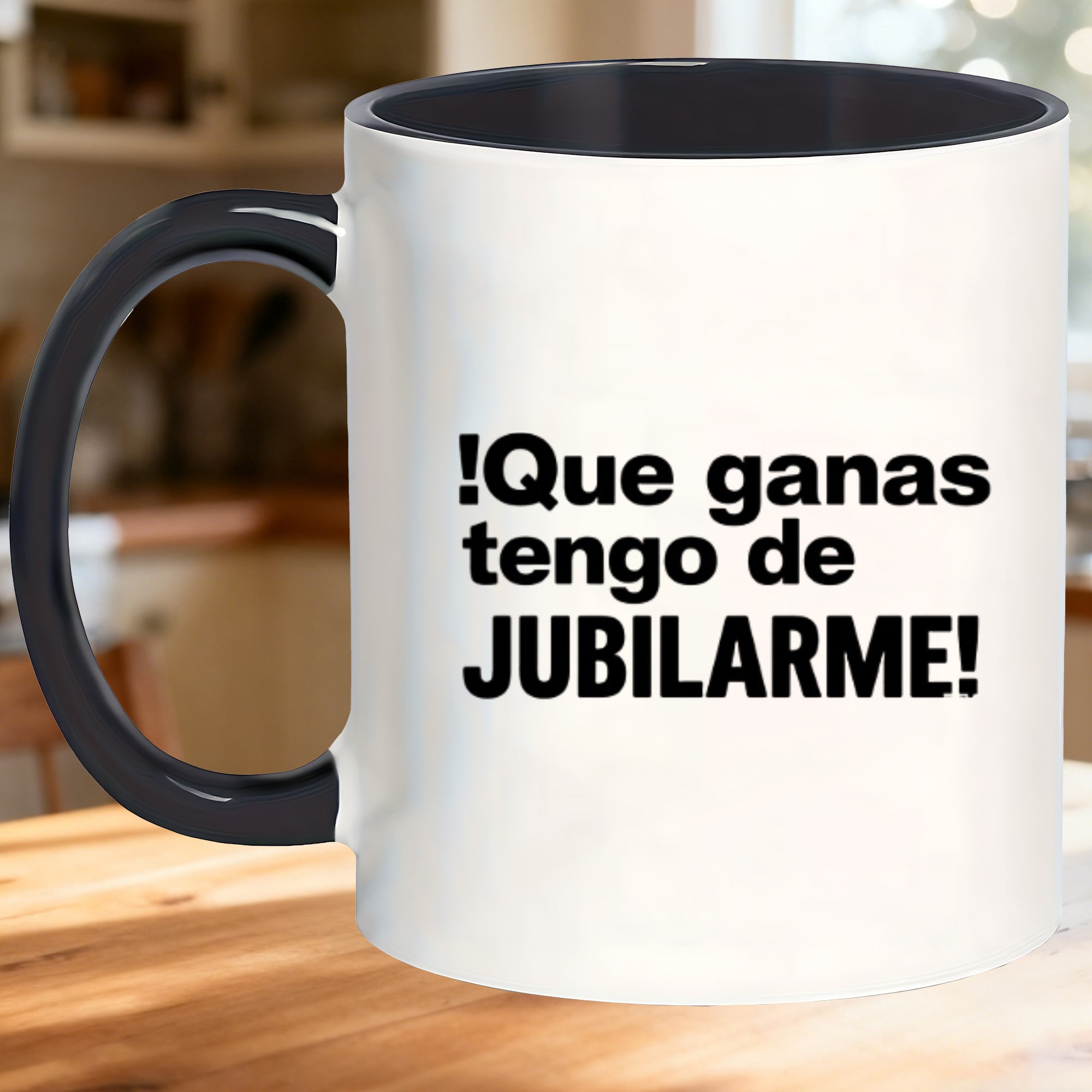 Tailorly Black Accent 11 oz Mug - i cant wait to