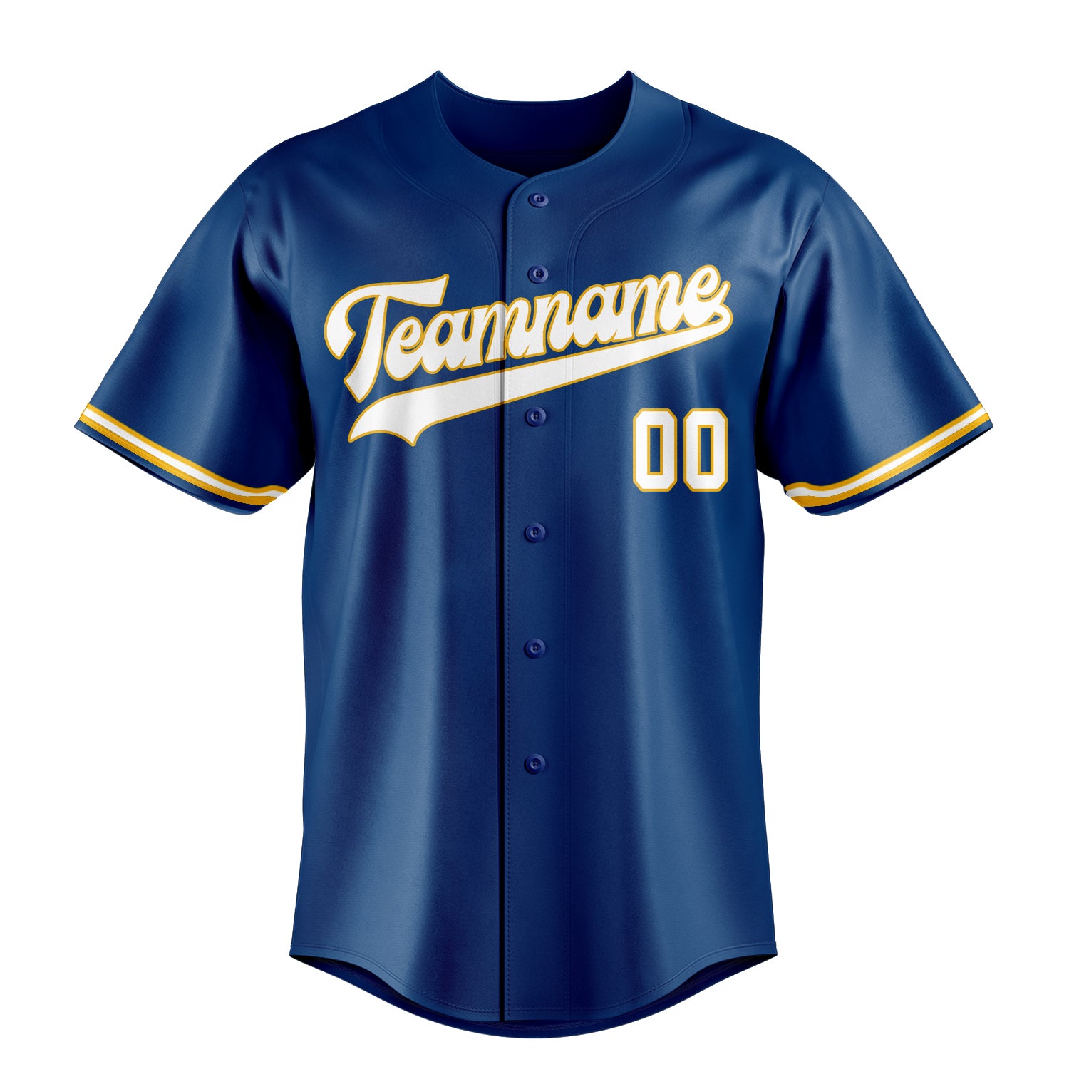 Custom Blue & White Color Fan Baseball Jersey