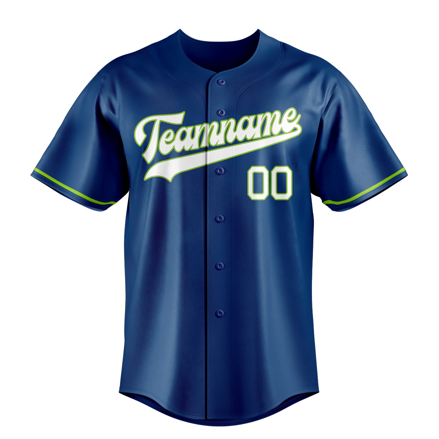 Custom Blue & White Color Fan Baseball Jersey