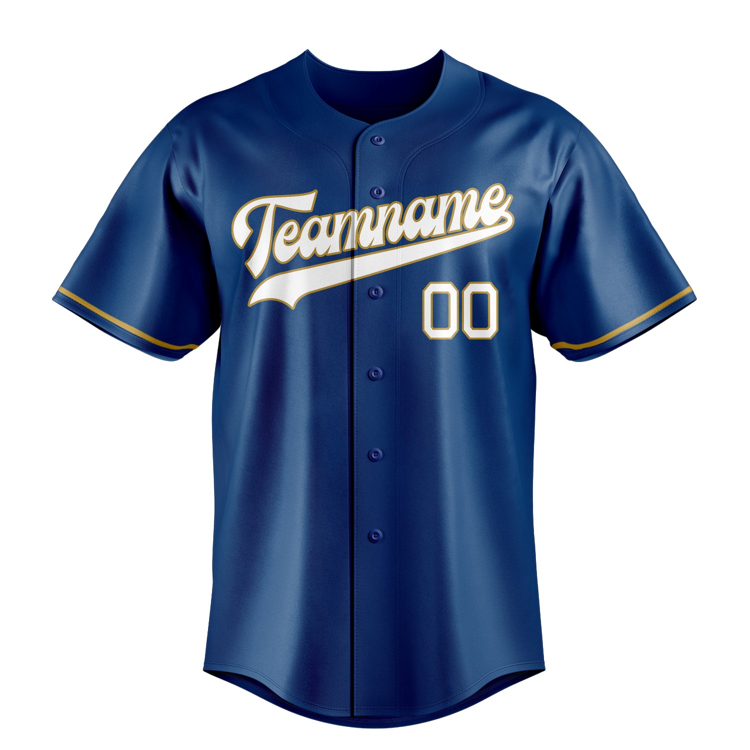 Custom Blue & White Color Fan Baseball Jersey