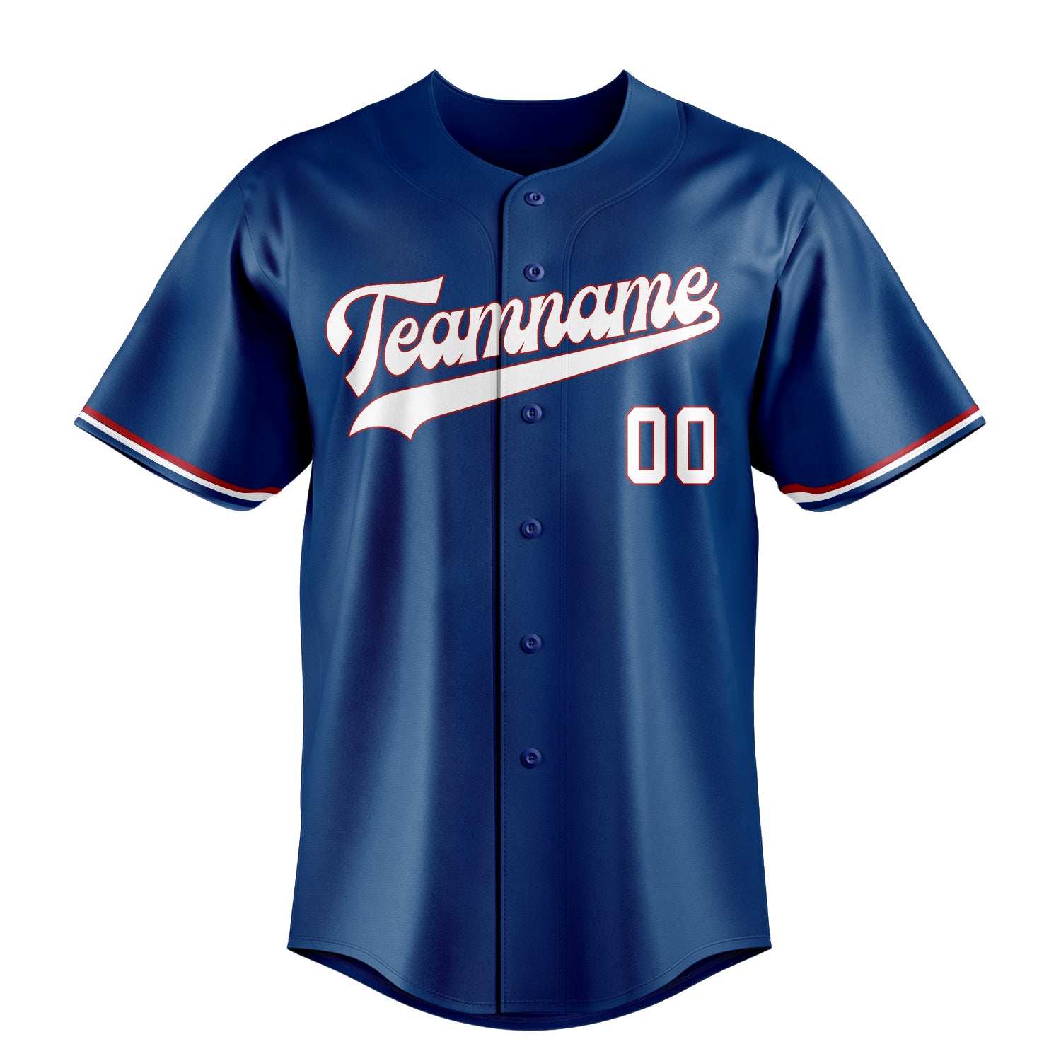 Custom Blue & White Color Fan Baseball Jersey
