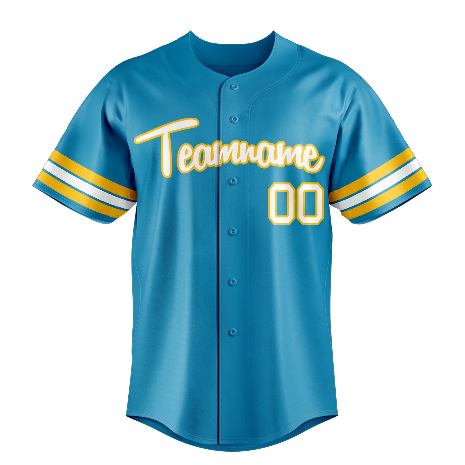 Custom Panther Blue & White Color Fan Baseball Jersey