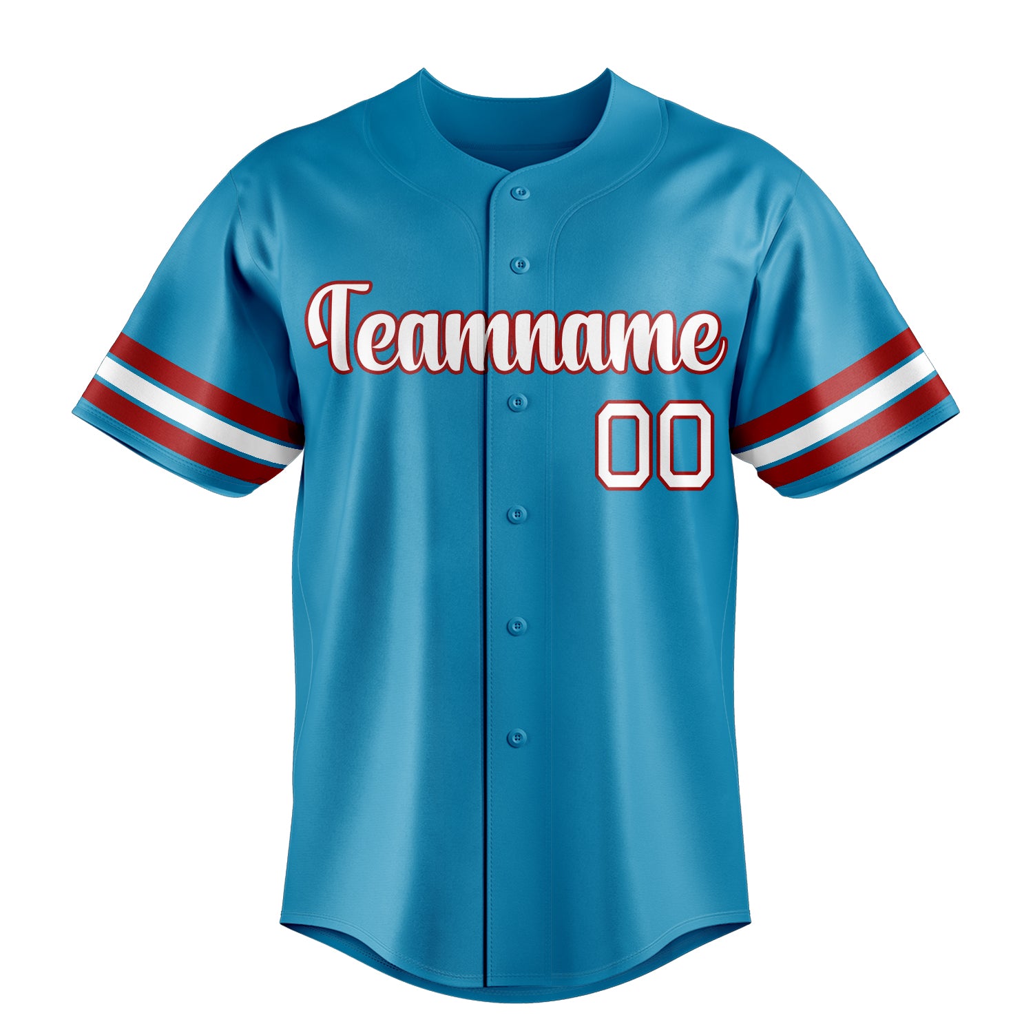 Custom Panther Blue & White Color Fan Baseball Jersey