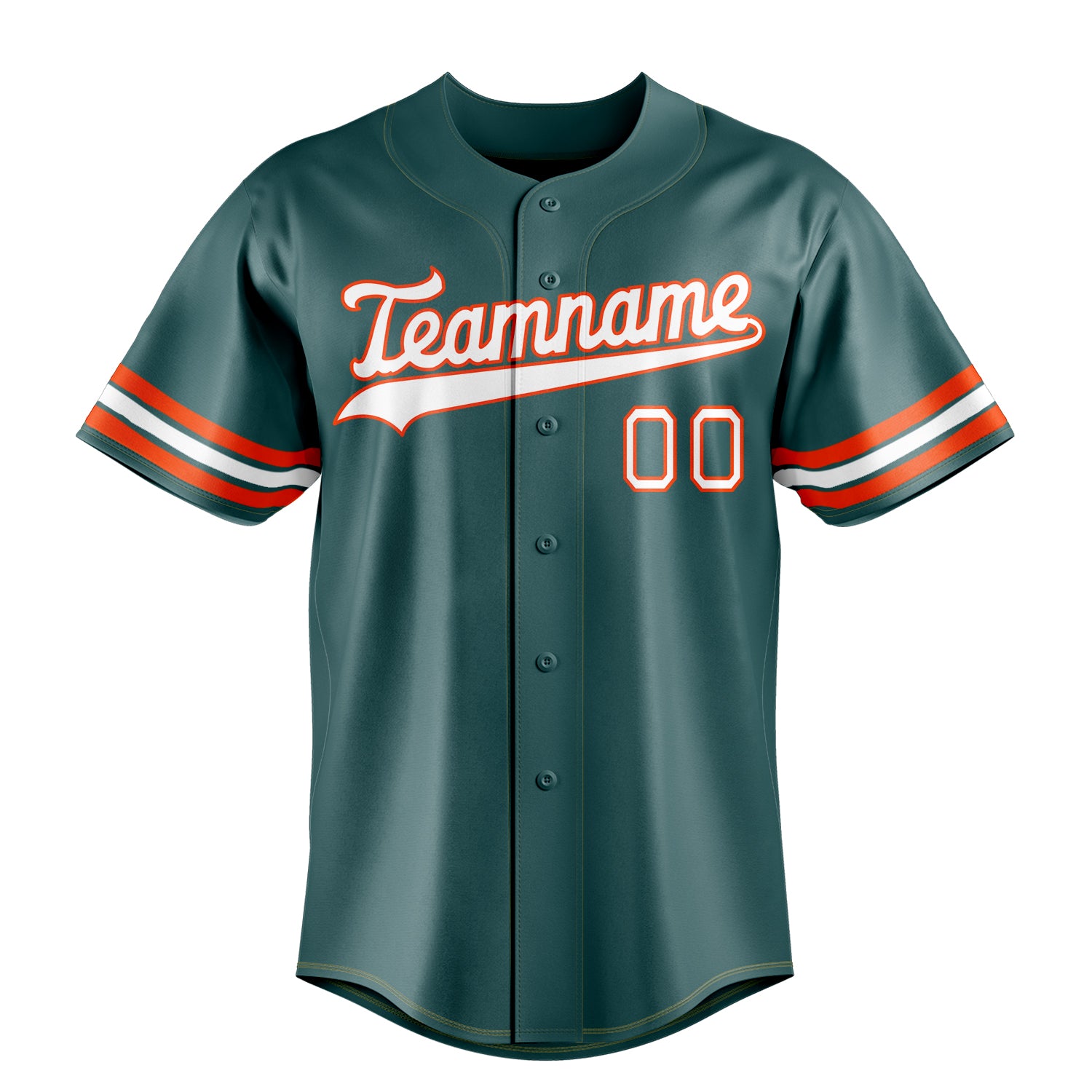 Custom Midnight Green & White Color Fan Baseball Jersey
