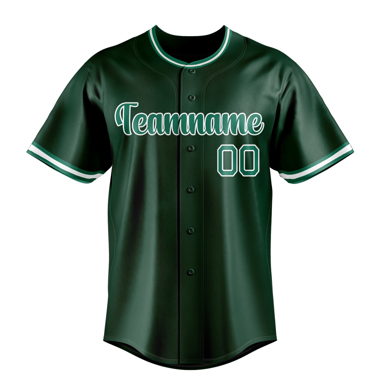 Custom Green & Kelly Green Color Fan Baseball Jersey