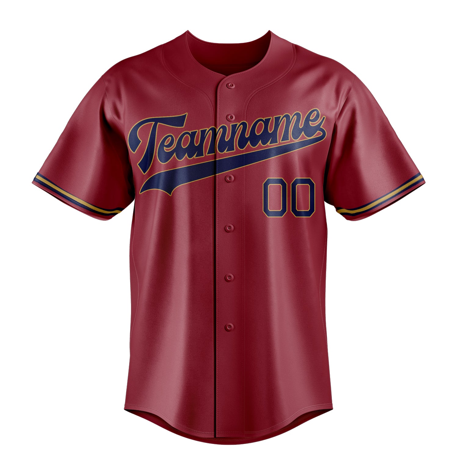 Custom Maroon & Black Color Fan Baseball Jersey