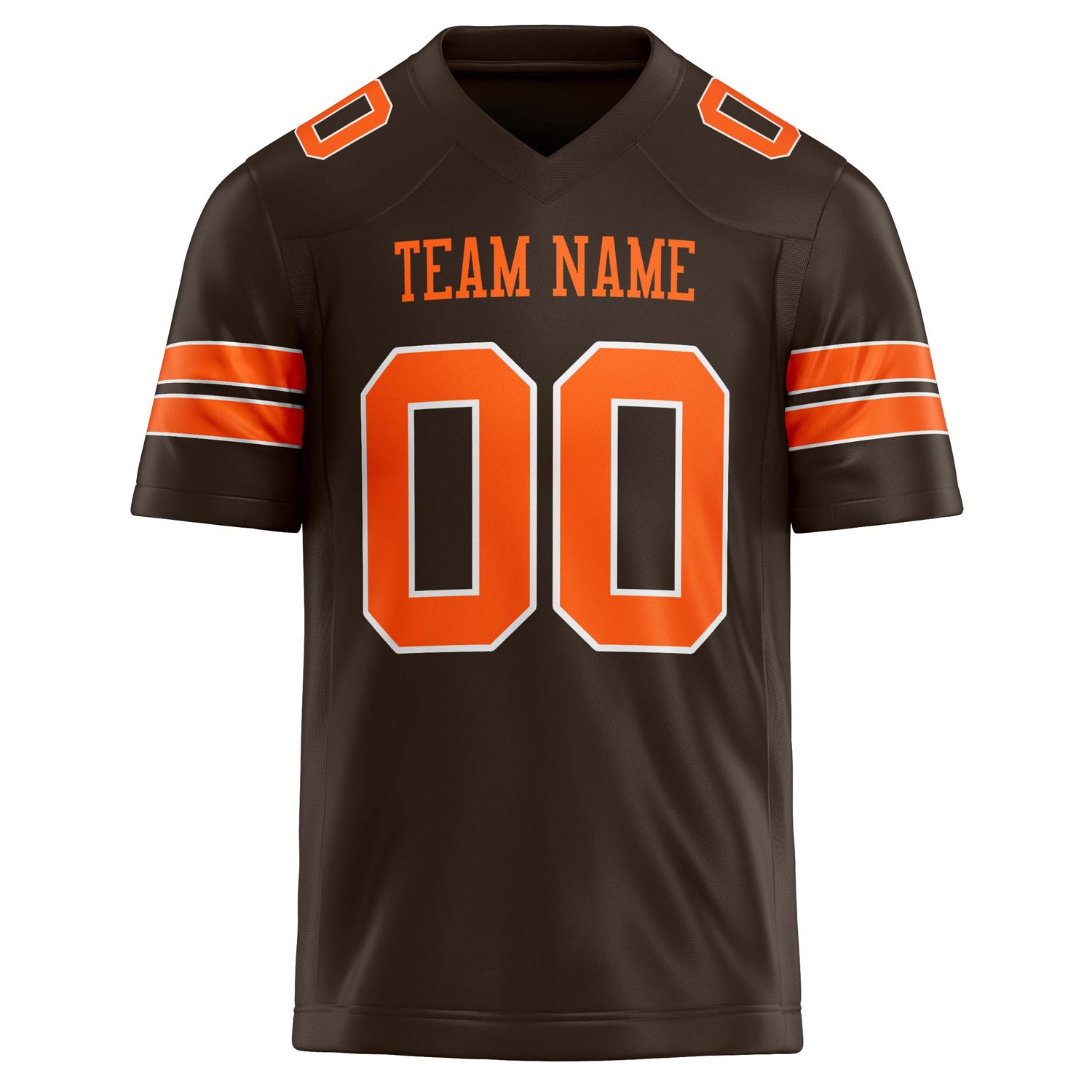 Custom  orange Solid Colour Football Jersey