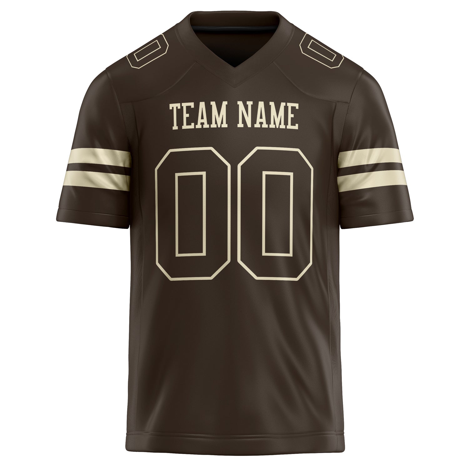 Custom  cream Solid Colour Football Jersey