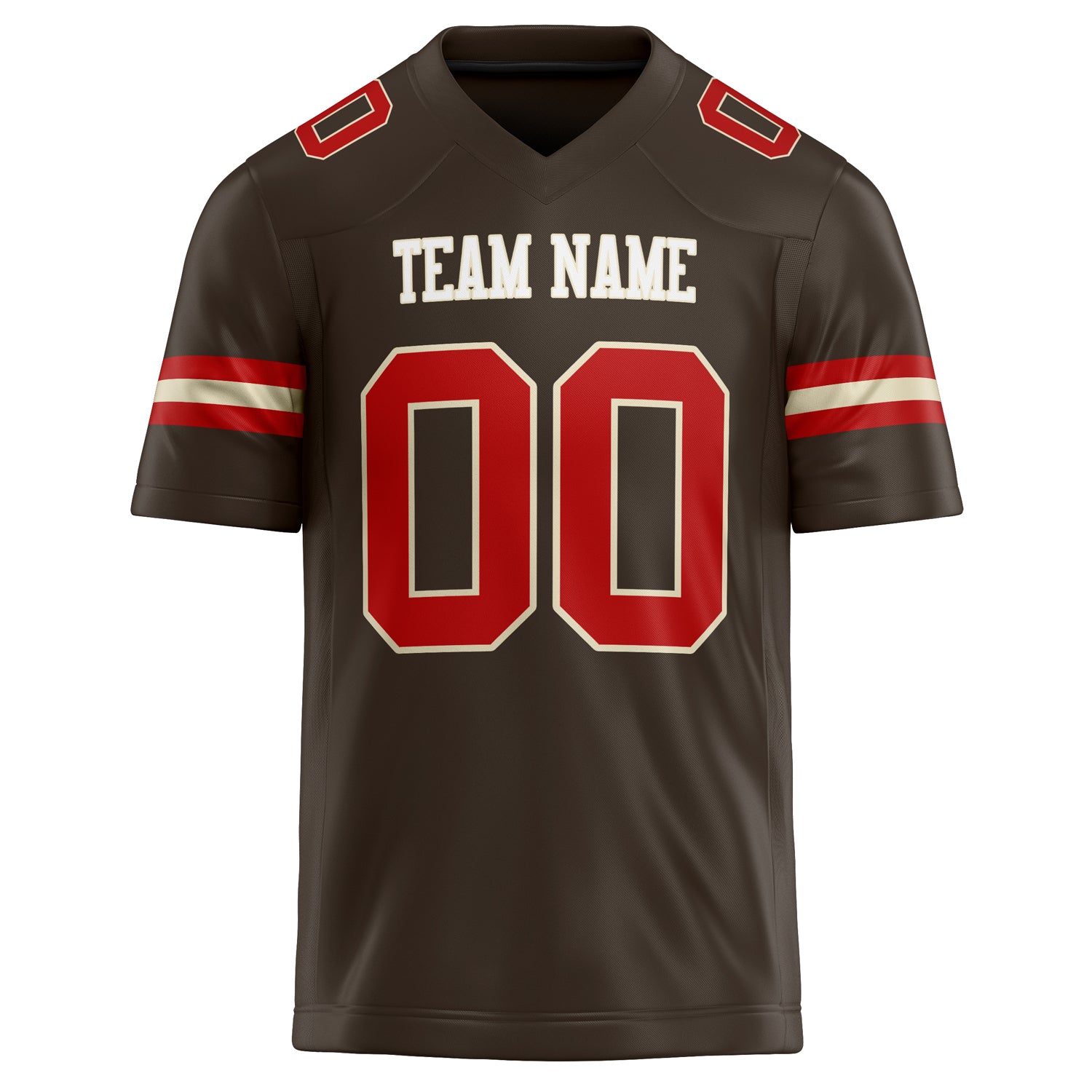 Custom  red Solid Colour Football Jersey