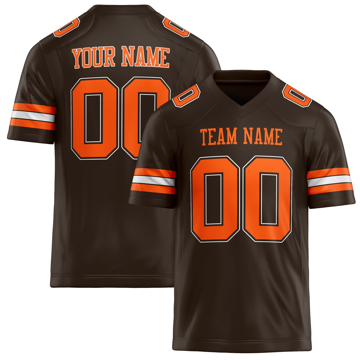 Custom  orange Solid Colour Football Jersey FT02240730BR052