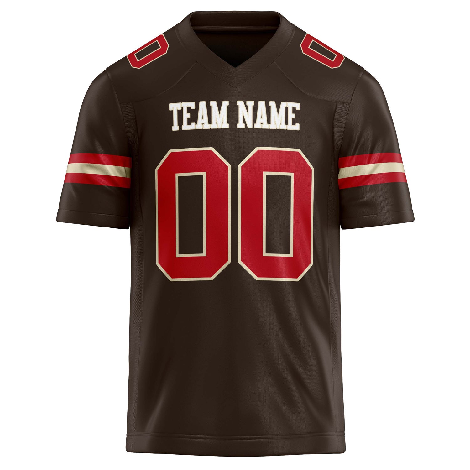 Custom  red Solid Colour Football Jersey