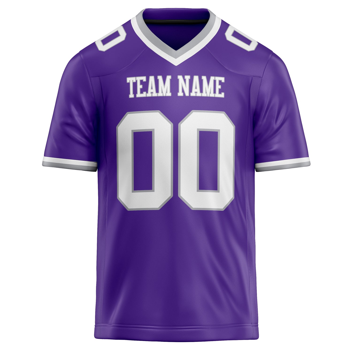 Custom Purple White Solid Colour Football Jersey