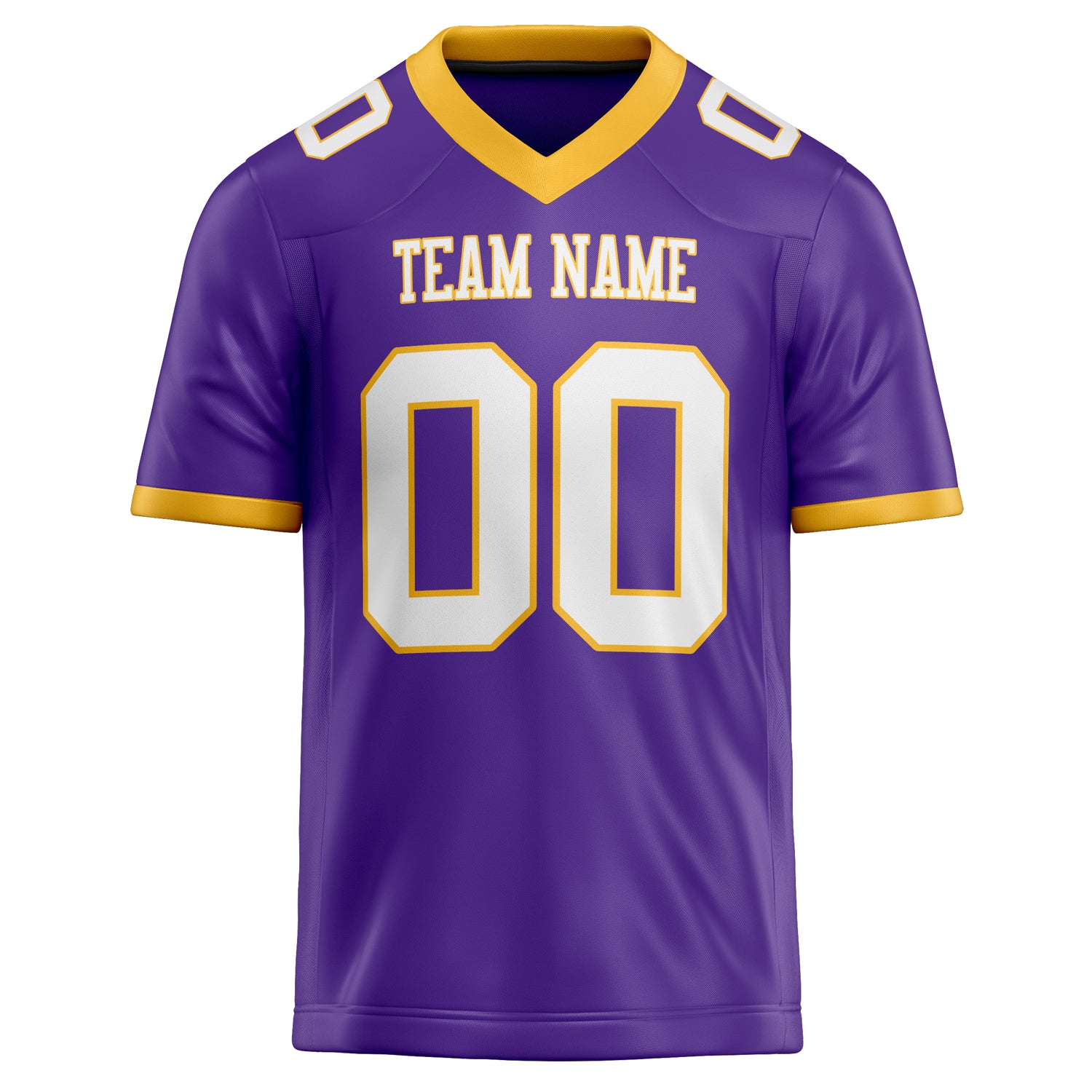 Custom Purple White Solid Colour Football Jersey
