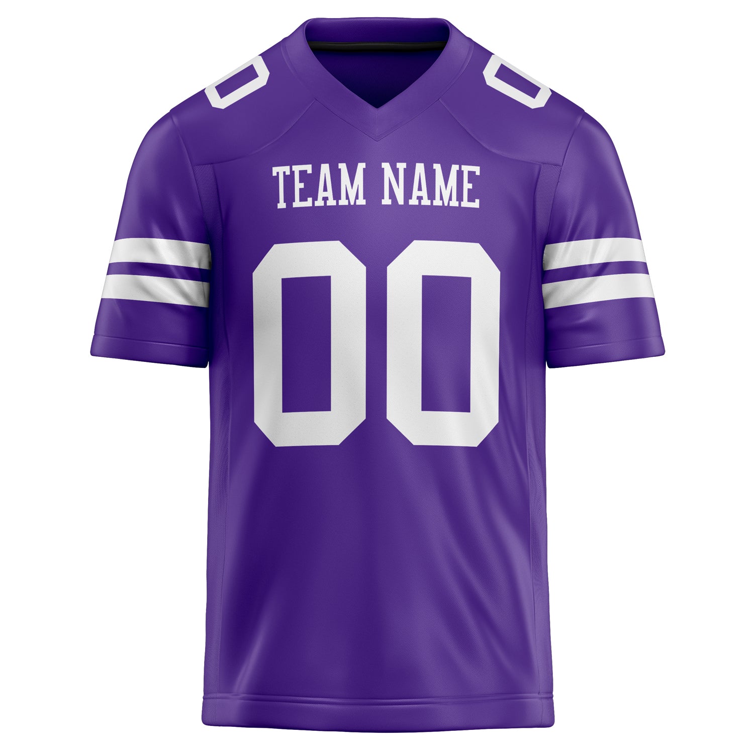 Custom Purple White Solid Colour Football Jersey