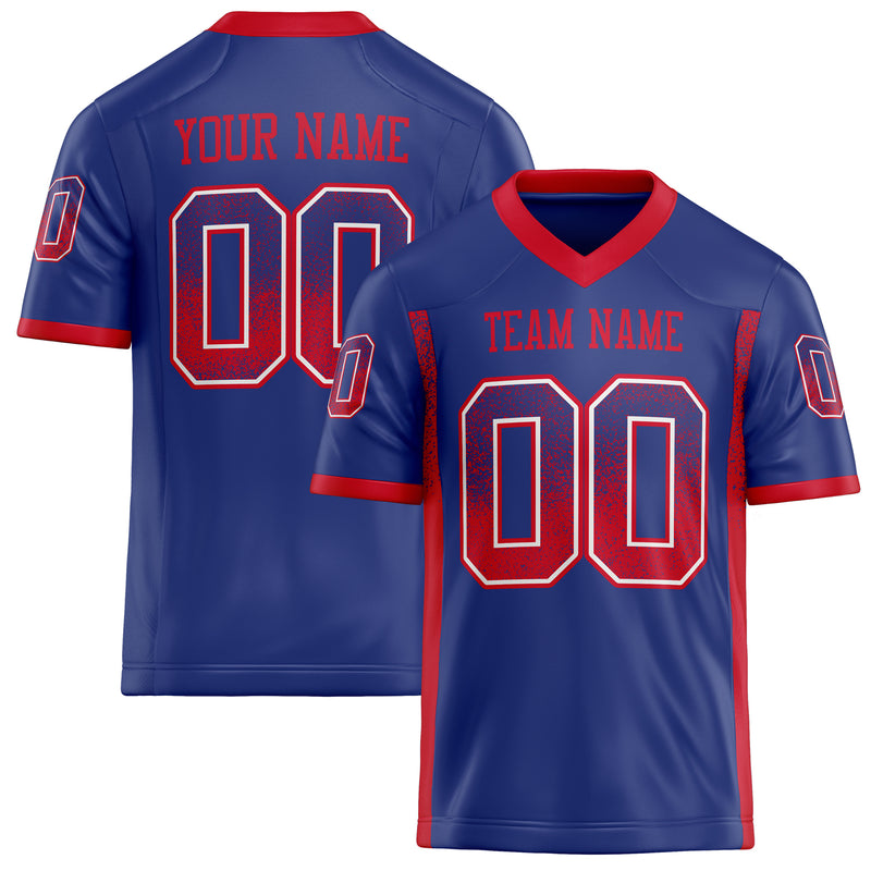Custom Royal Red Solid Colour Football Jersey FT02240730RO479