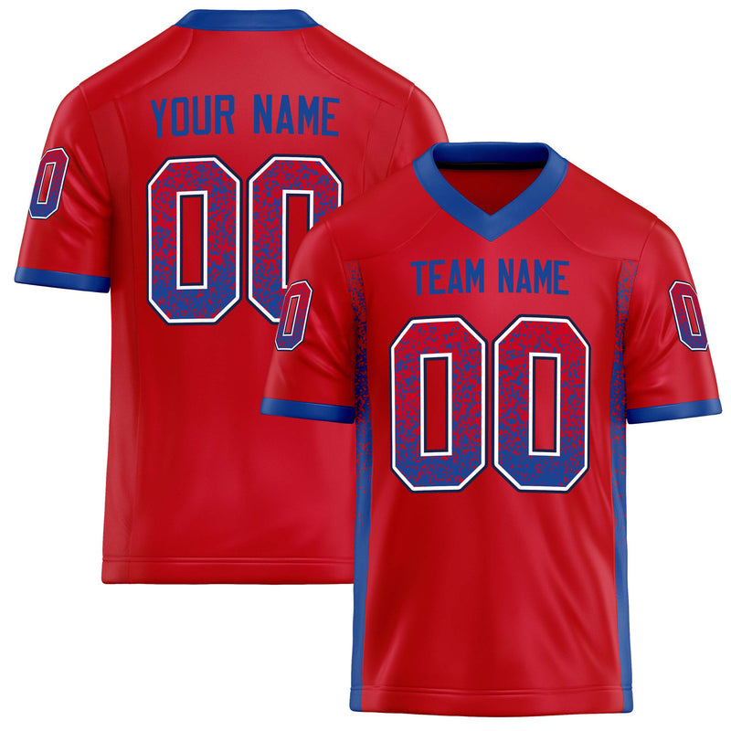Custom Scarlet Royal Solid Colour Football Jersey FT02240730SC499