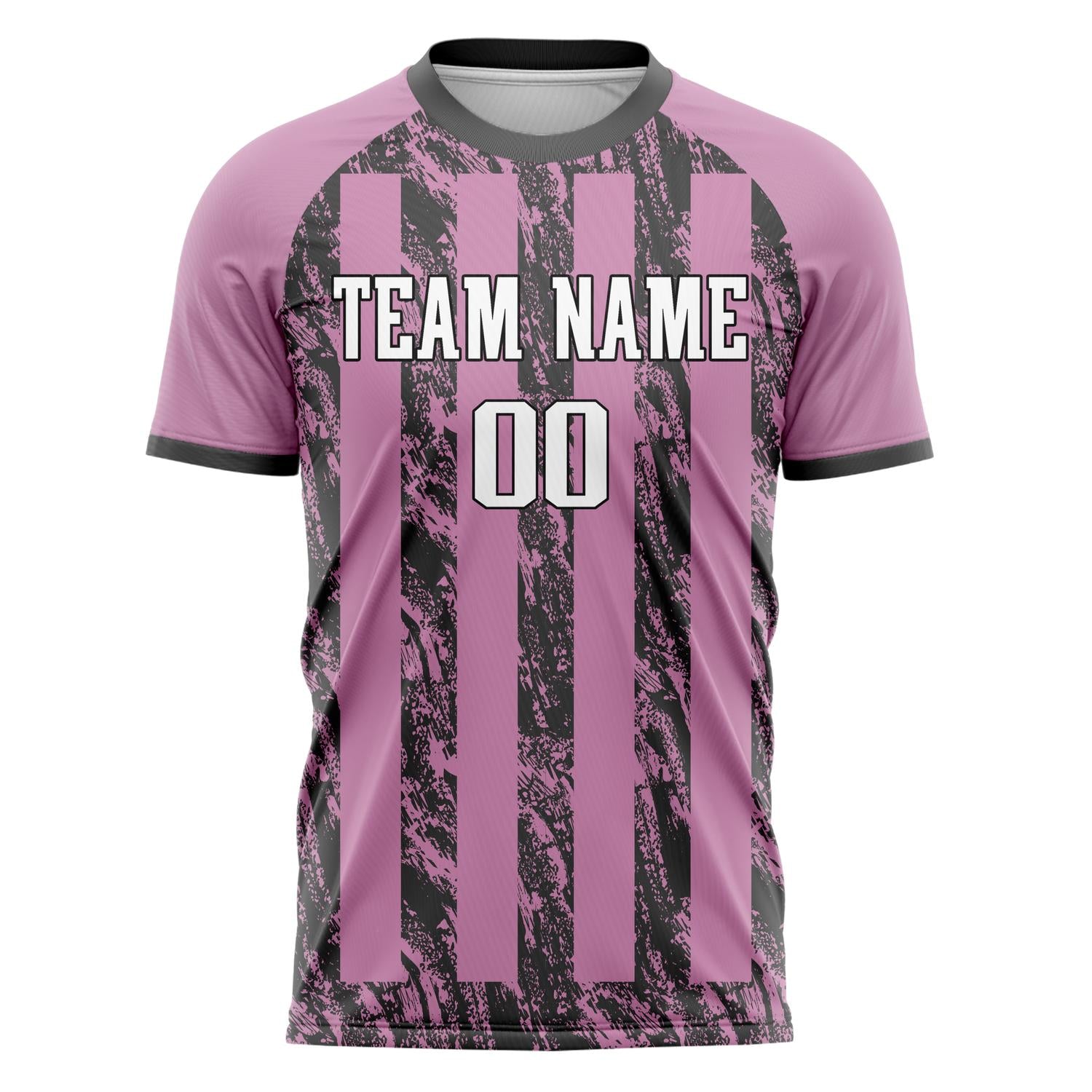 Custom Purple Gray Pattern Soccer Jersey