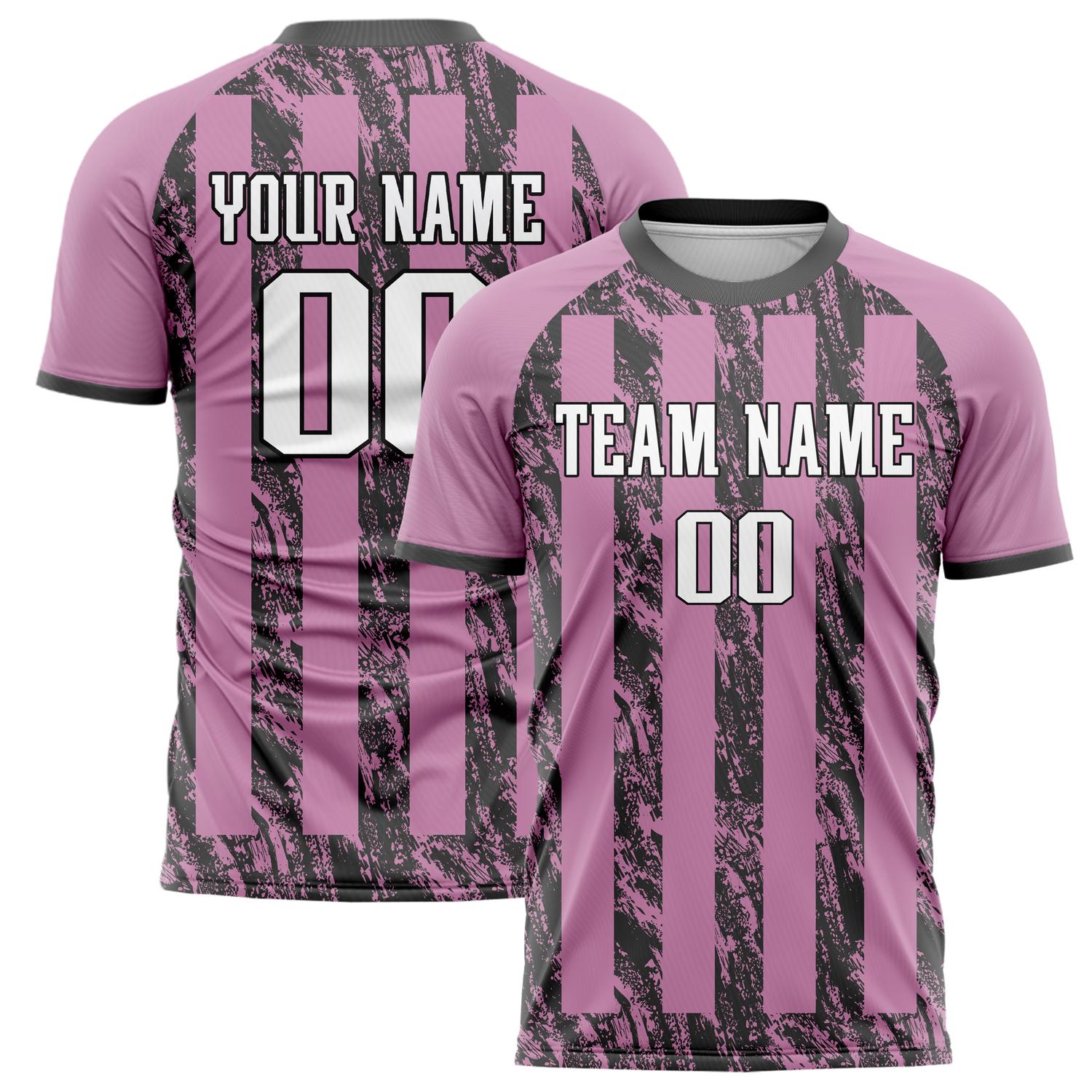 Custom Purple Gray Pattern Soccer Jersey FT02240809JC021
