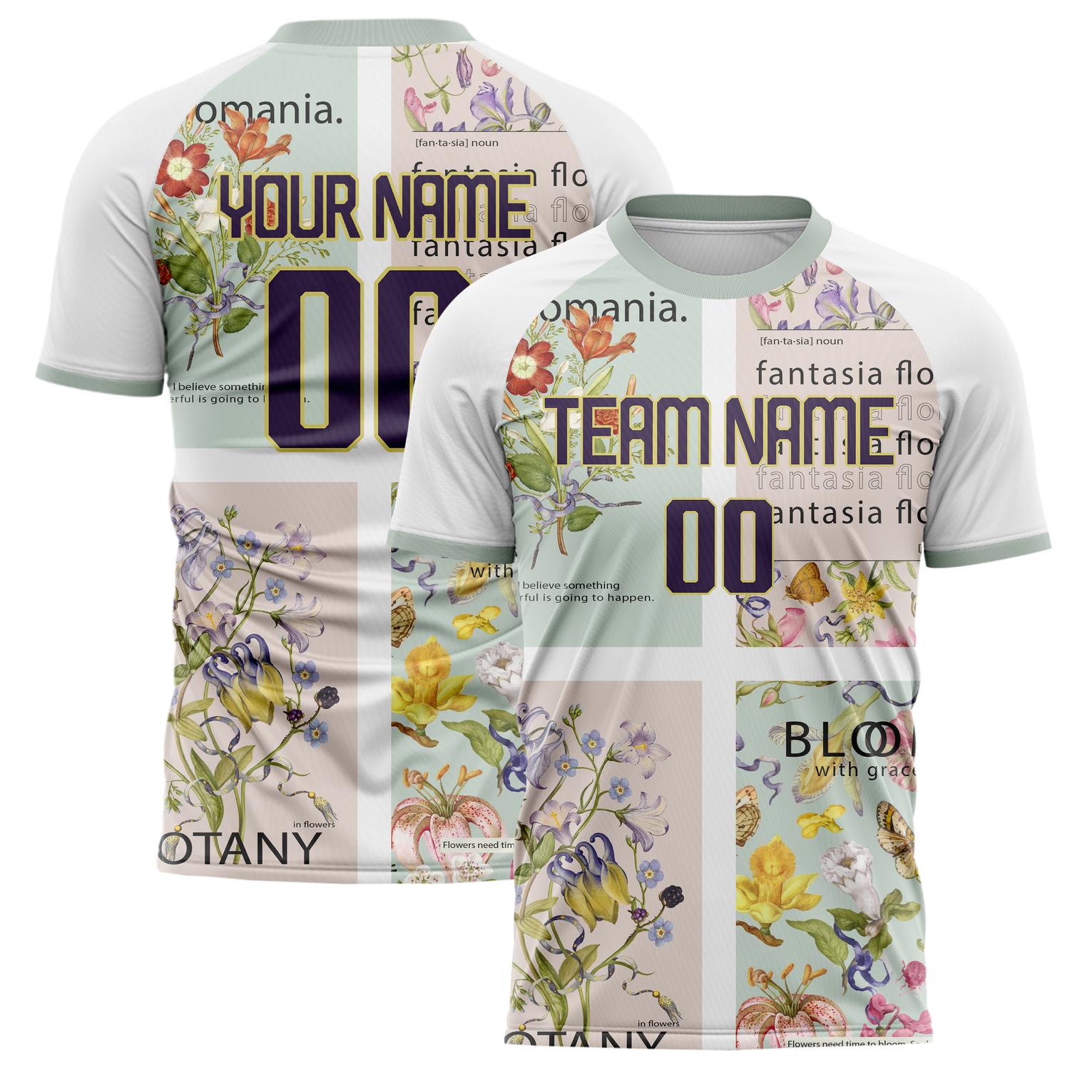 Custom White Black Pattern Soccer Jersey FT02240809JC060