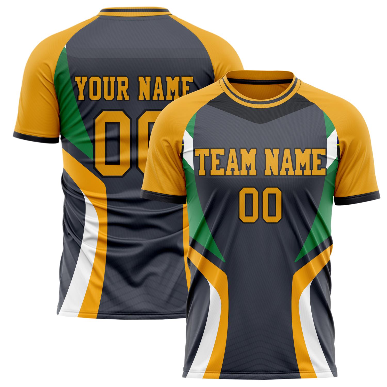 Custom Orange Navy Pattern Soccer Jersey FT02240809XF197