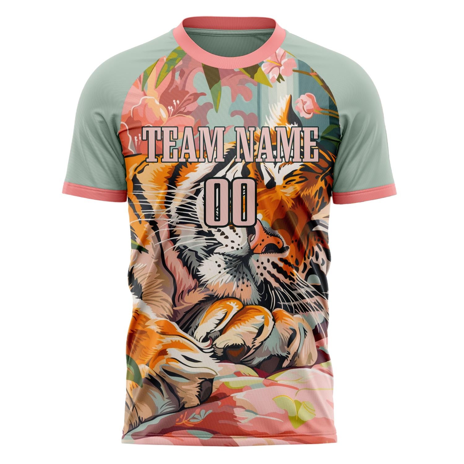 Custom Pink Black Pattern Soccer Jersey