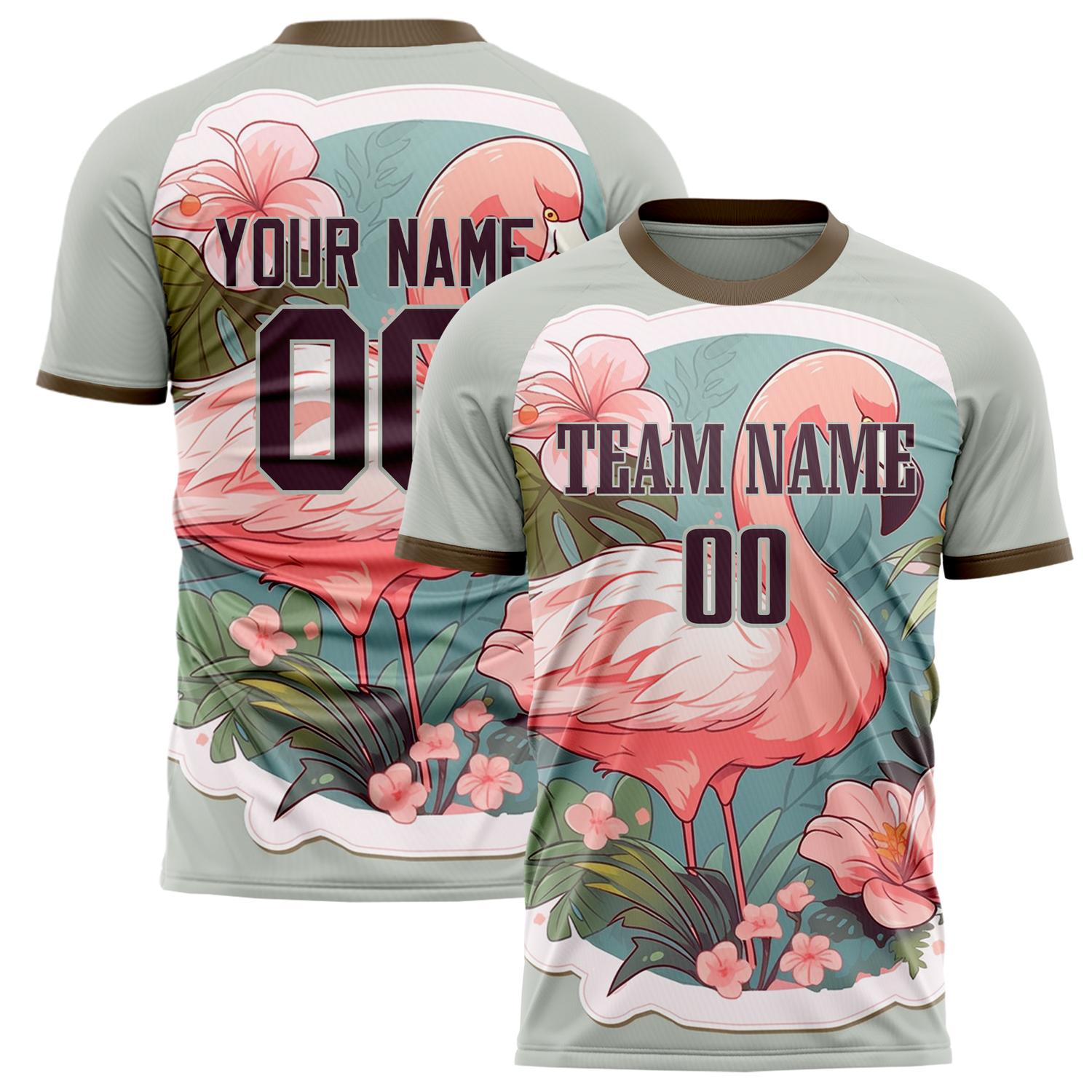Custom Brown Brown Pattern Soccer Jersey FT02240809XF286