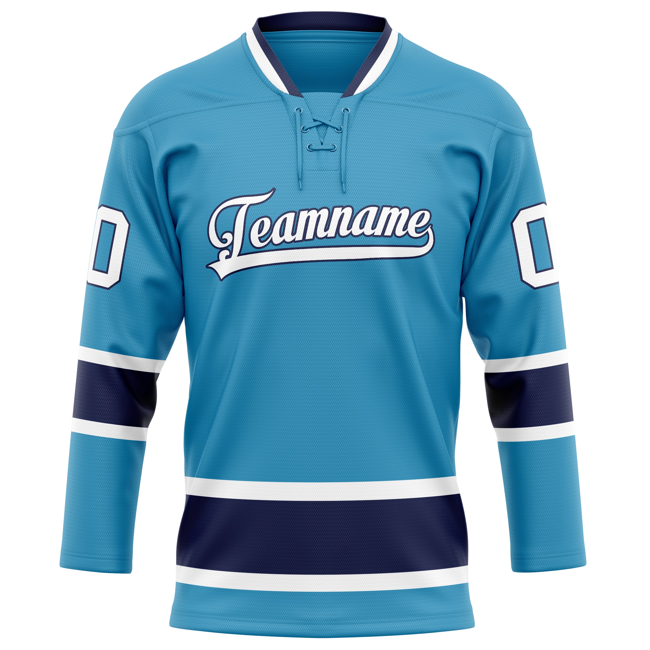 Custom Panther Blue Navy Solid Colour Hockey Jersey