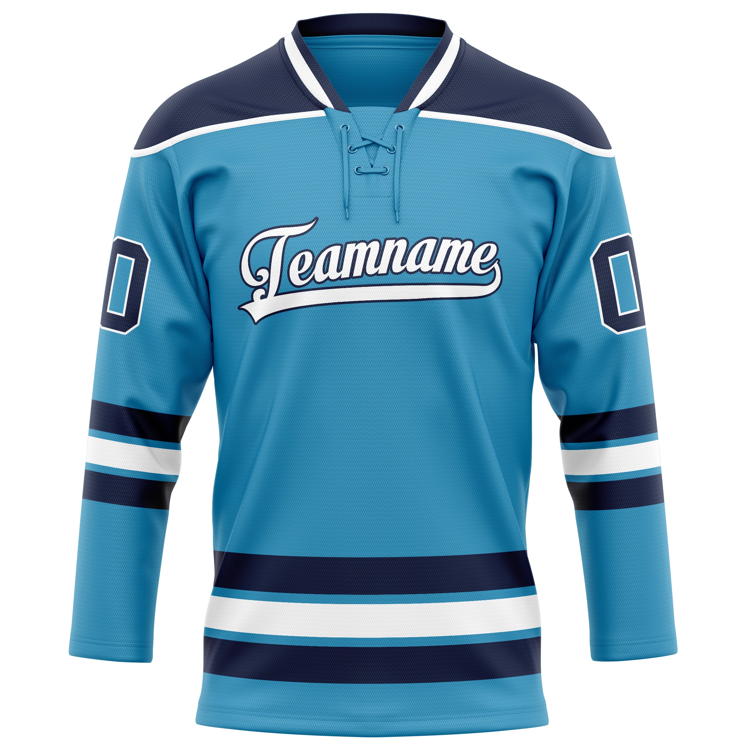 Custom Panther Blue Navy Solid Colour Hockey Jersey