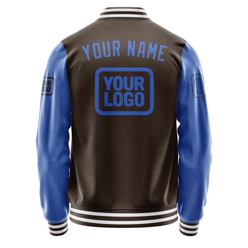Custom Brown Sky Blue Jacket JA010109011817090917